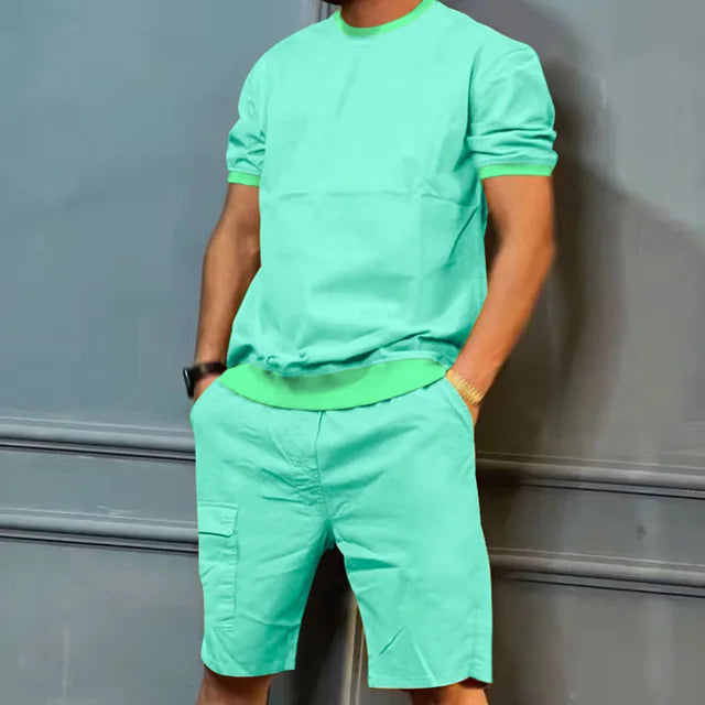 Men's t-shirt casual lounge set – soft fabric for everyday relaxation - stylish and versatile design