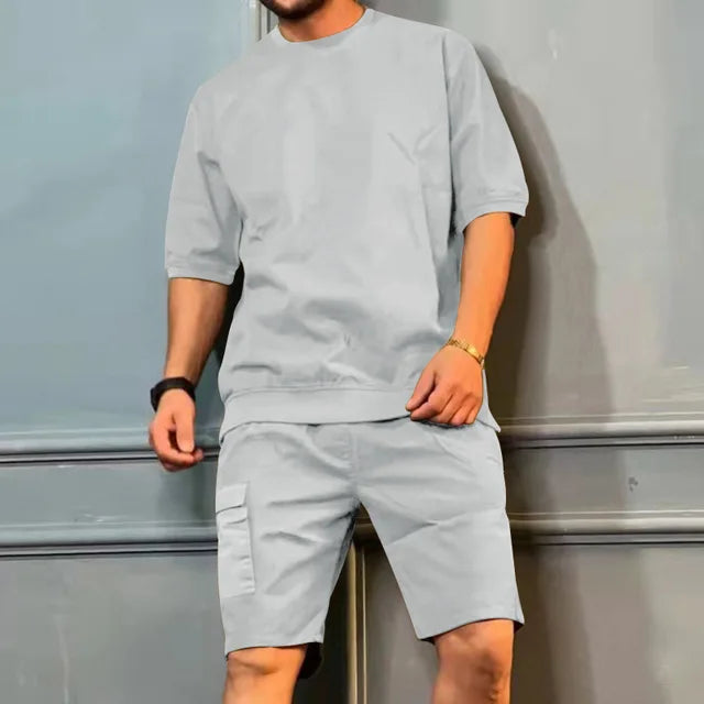 Men's t-shirt casual lounge set – soft fabric for everyday relaxation - stylish and versatile design