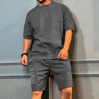 Men's t-shirt casual lounge set – soft fabric for everyday relaxation - stylish and versatile design