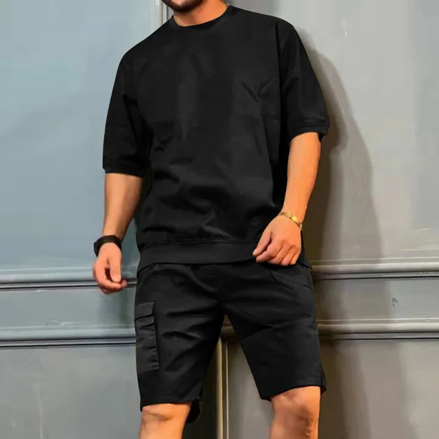 Men's t-shirt casual lounge set – soft fabric for everyday relaxation - stylish and versatile design