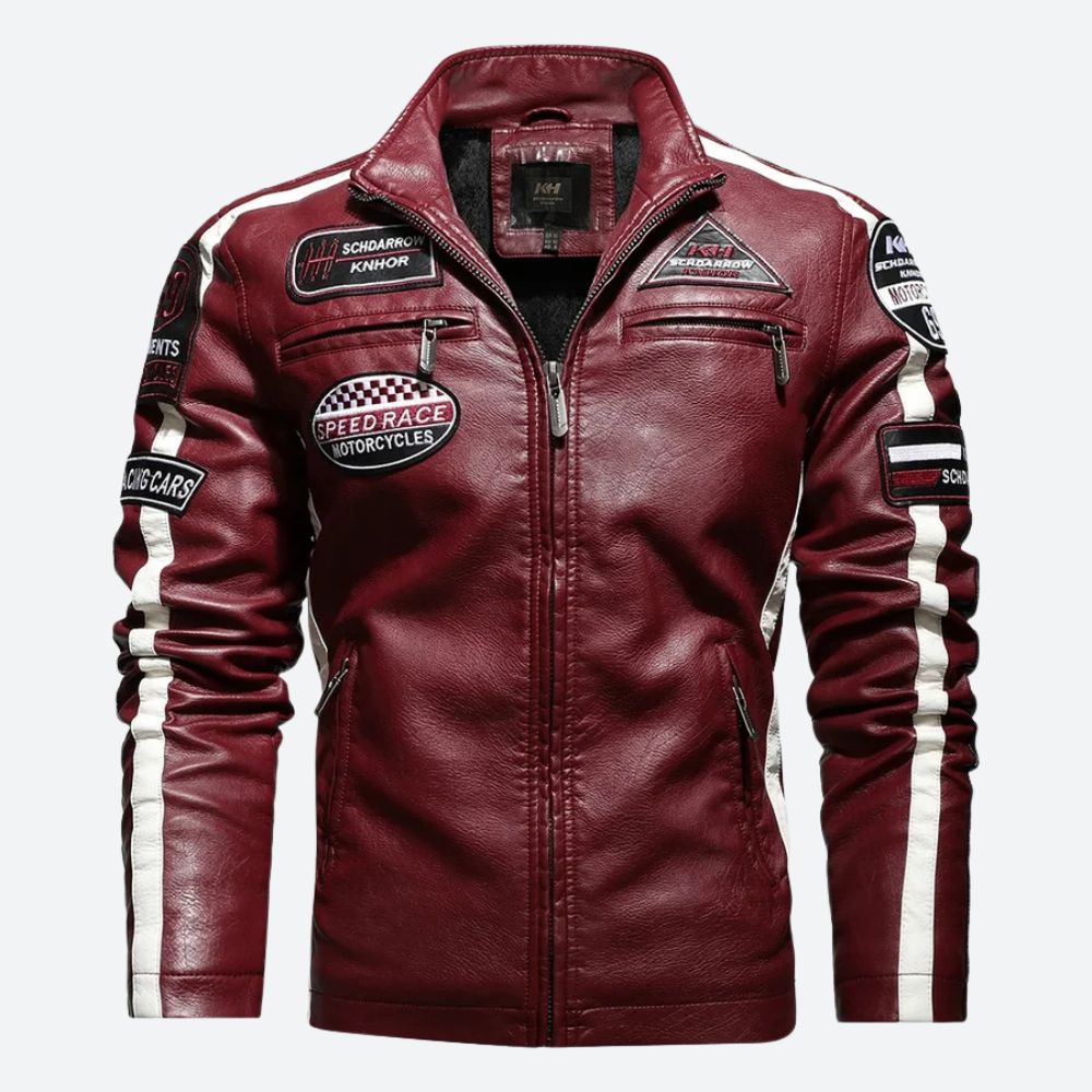 Men’s Leather Motorcycle Jacket – Ride in Style