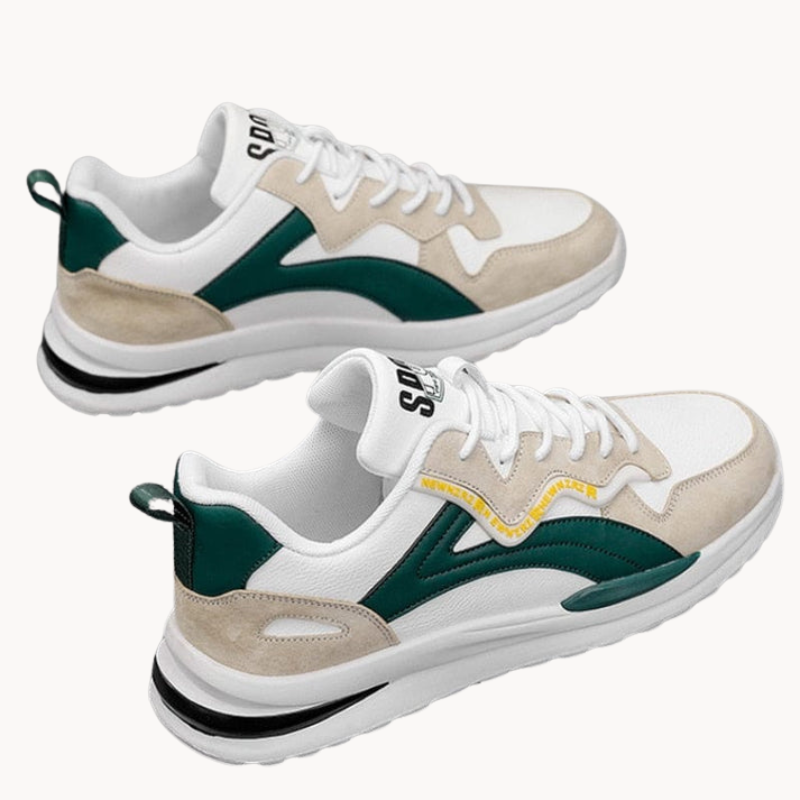 Men's low suede sneakers for casual and everyday wear - lightweight breathable trainers