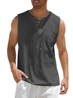Linen tank top - versatile men’s summer shirt