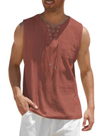 Linen tank top - versatile men’s summer shirt