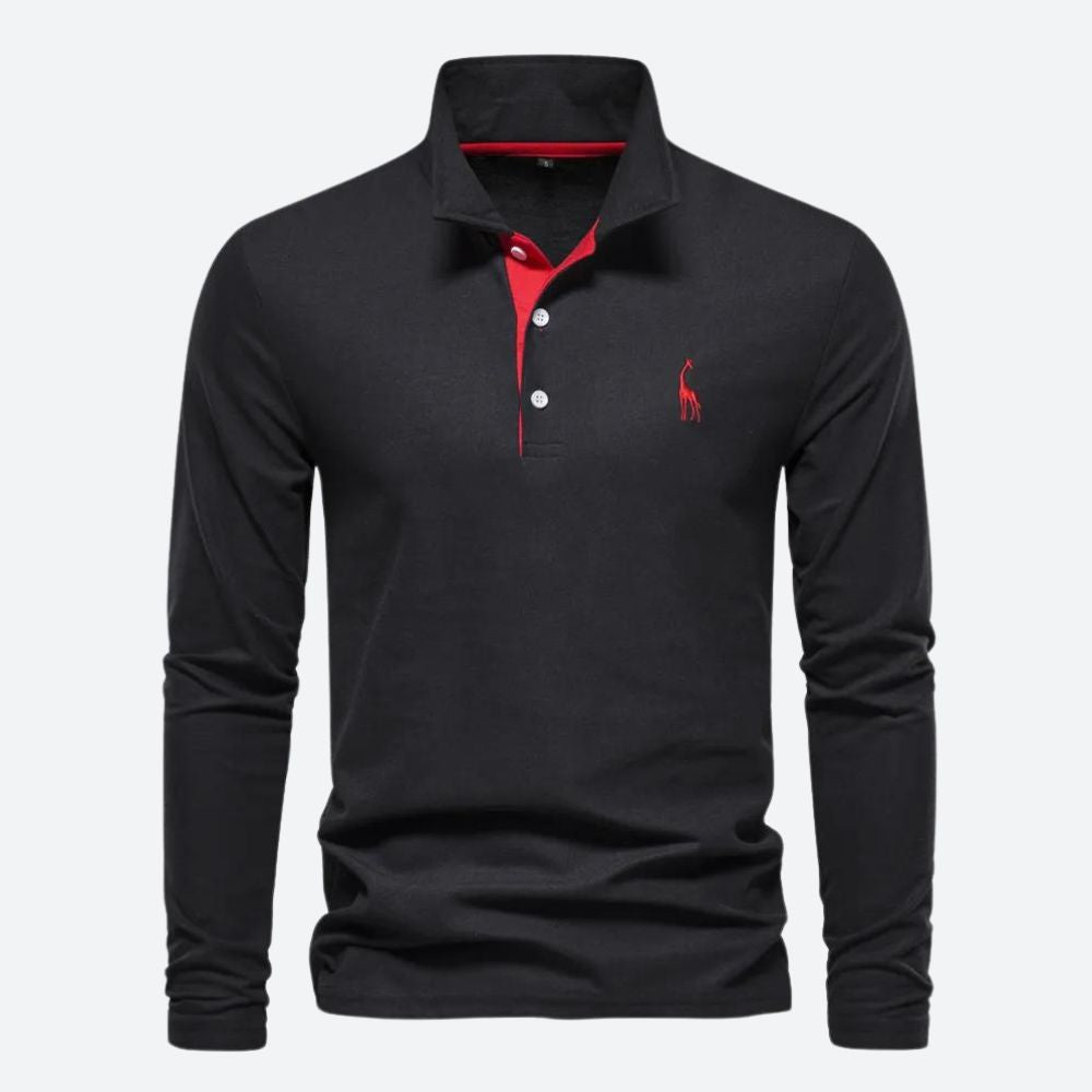 Long sleeve polo shirt - timeless men’s everyday top