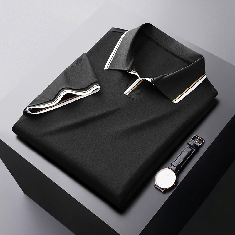 Silk polo shirt - sophisticated men’s casual attire