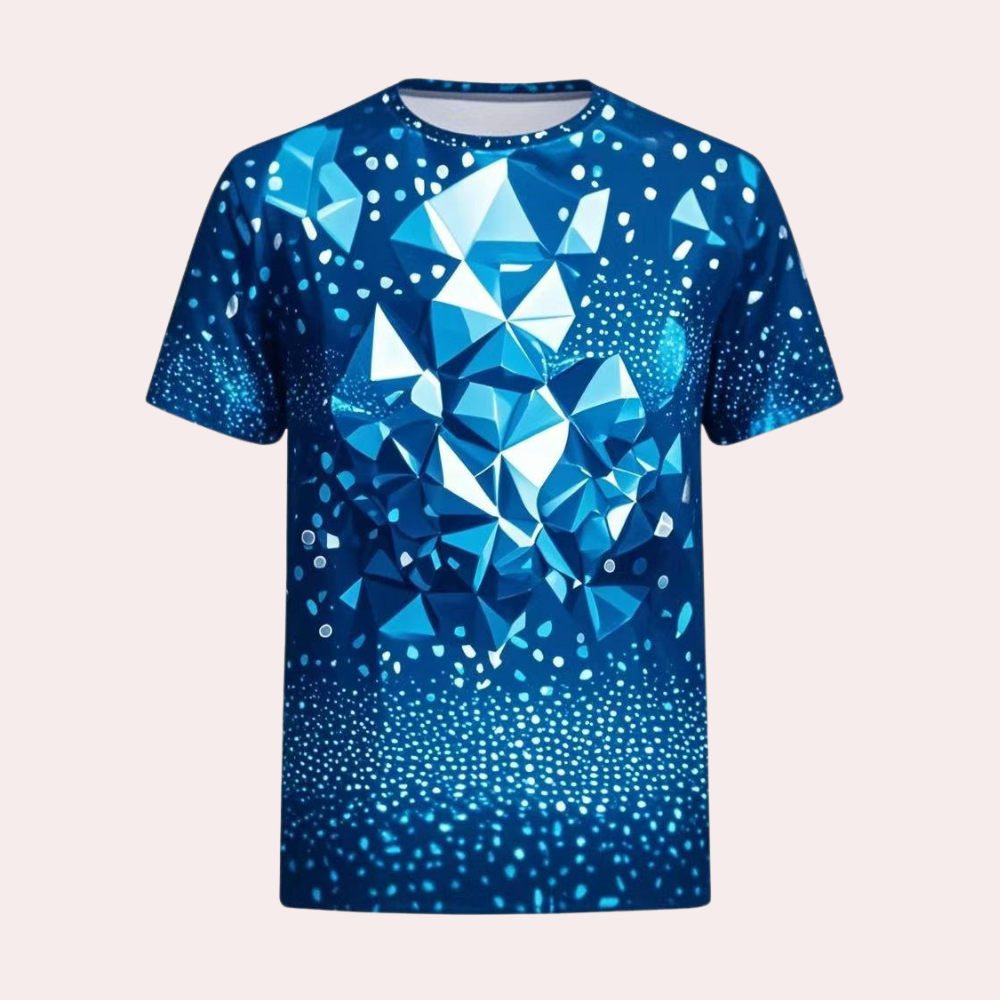 Geometric pattern t-shirt - trendy men’s graphic tee