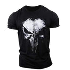 Men's skull design graphic t-shirt - trendy tee for everyday casual wear