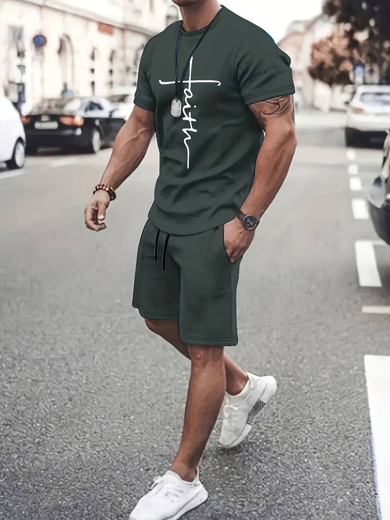 Men's casual sports set - cozy activewear ensemble for everyday style