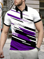 Men's casual polo shirt - contemporary graphic top for everyday fashion