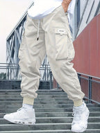 Men's cargo pants versatile casual joggers - durable fabric, everyday wear