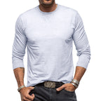 Long-sleeve cotton t-shirt - classic men’s casual top