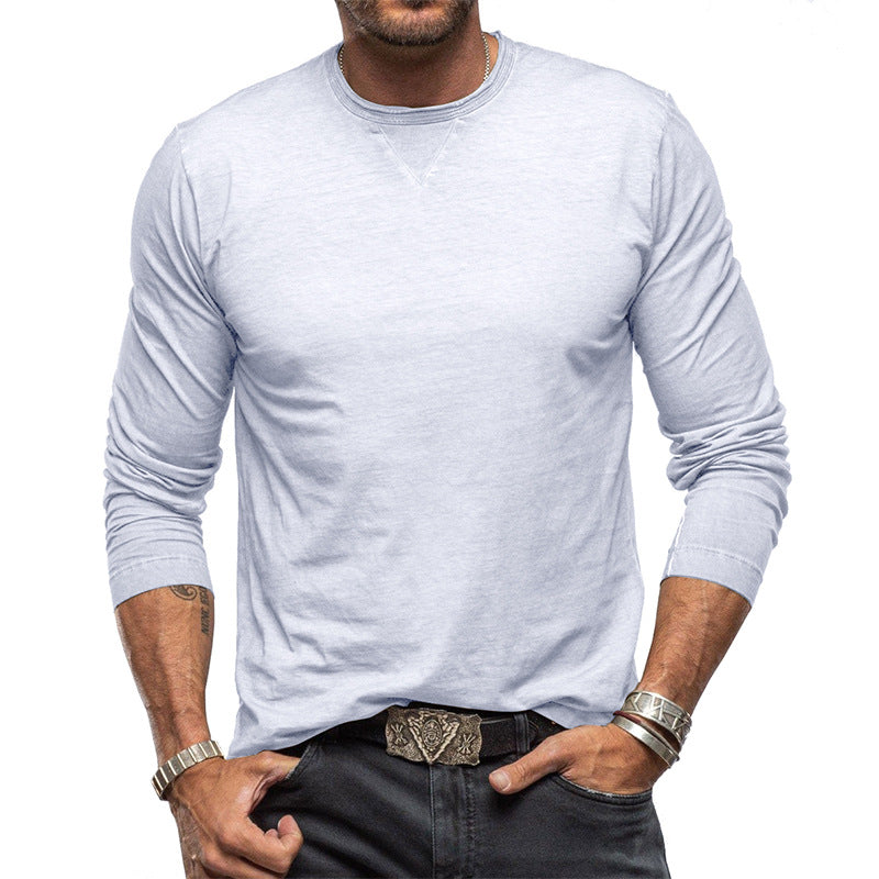 Long-sleeve cotton t-shirt - classic men’s casual top