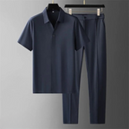 Classic short sleeve polo shirt set - versatile men’s shirts