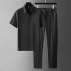 Classic short sleeve polo shirt set - versatile men’s shirts
