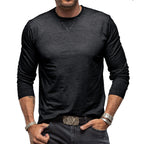 Long-sleeve cotton t-shirt - classic men’s casual top
