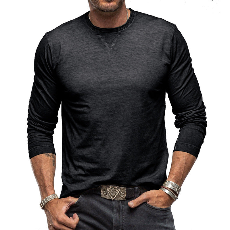 Long-sleeve cotton t-shirt - classic men’s casual top
