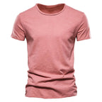 Breathable men's tee for summer - versatile and relaxed fit