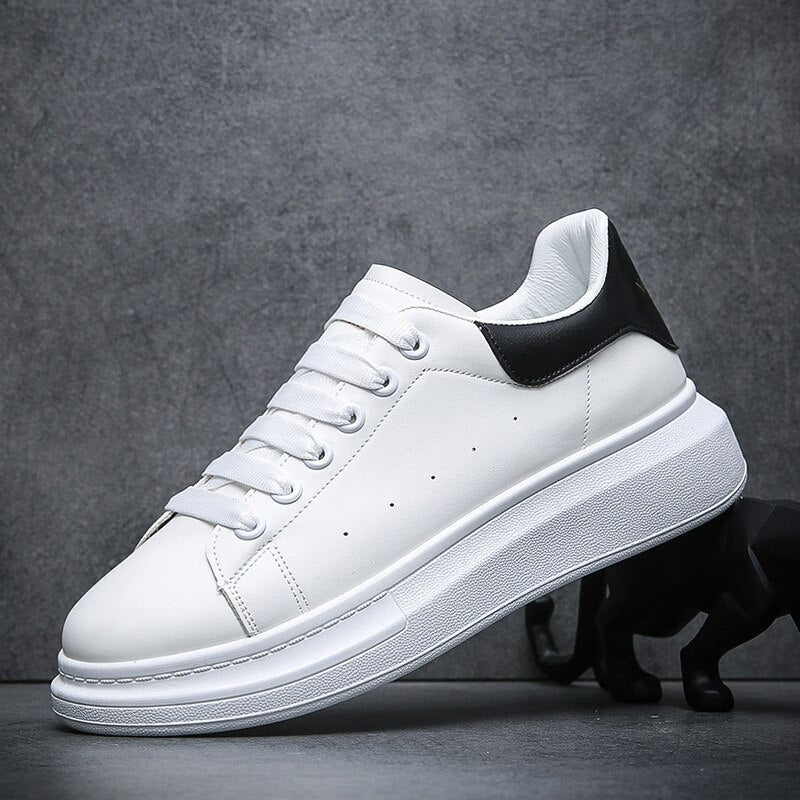 Men's low top sneakers versatile lace-up trainers - stylish casual footwear for everyday use