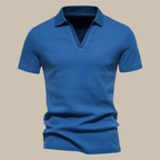 Men's v-neck polo shirt - versatile short sleeve casual attire for everyday wear
