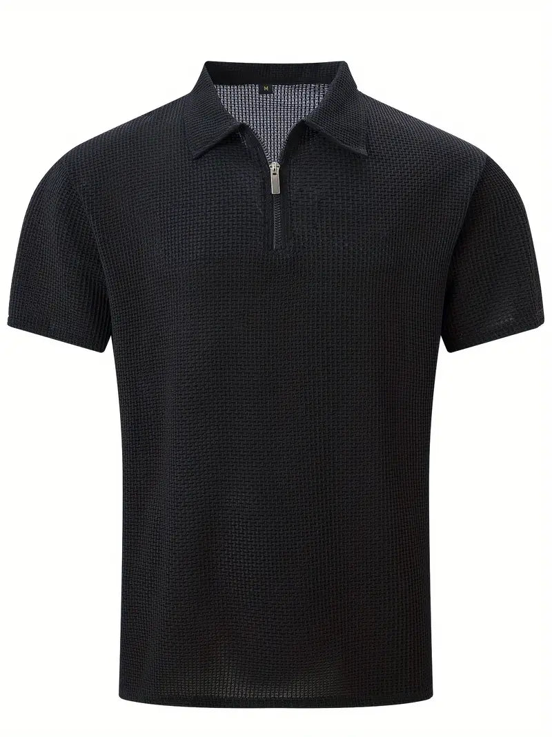 Polo shirt with zip detail - versatile men’s casual polo for various occasions