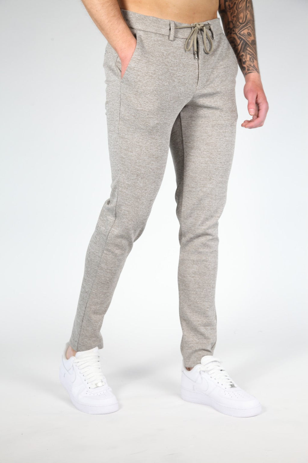 Men's sweatpants slim fit grey jogging trousers - leisurewear for everyday casual wear