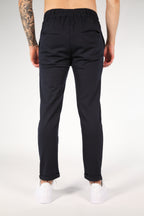 Men's chino trousers lightweight casual wear -blue smart-casual attire for everyday style