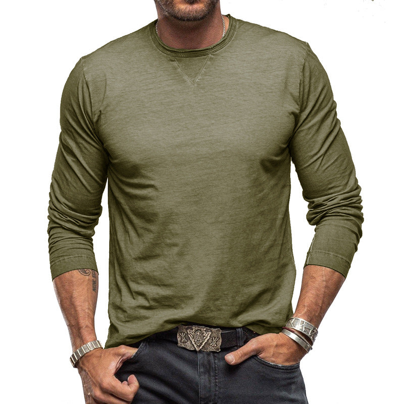 Long-sleeve cotton t-shirt - classic men’s casual top