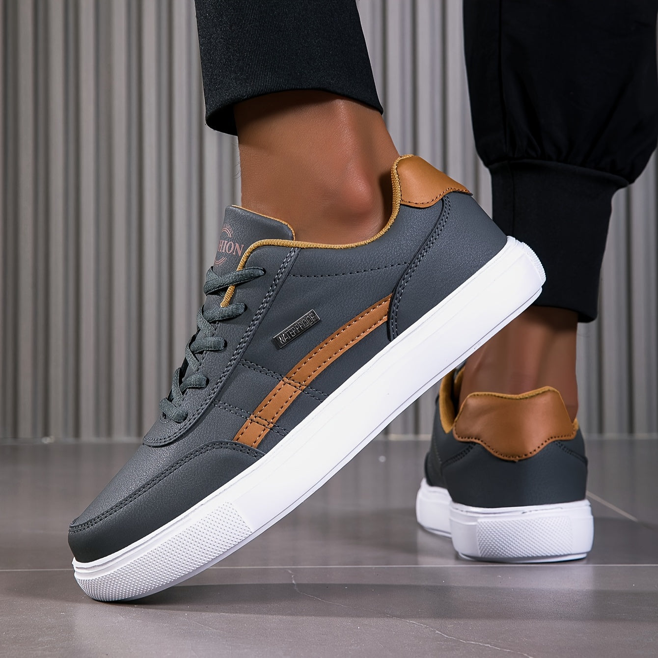 Men's urban skate sneakers for casual wear - modern everyday low-top trainers