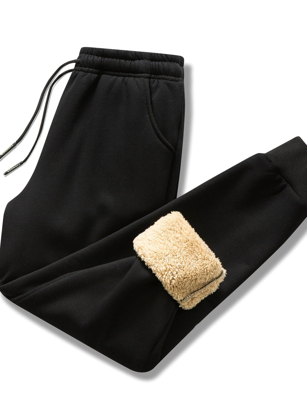 Men's sweatpants versatile black jogging trousers for casual & exercise - lightweight, elastic waist, functional pockets