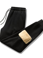 Men's sweatpants versatile black jogging trousers for casual & exercise - lightweight, elastic waist, functional pockets