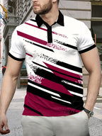 Men's casual polo shirt - contemporary graphic top for everyday fashion