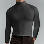 Men's long sleeve turtleneck top - sleek casual attire for everyday wear