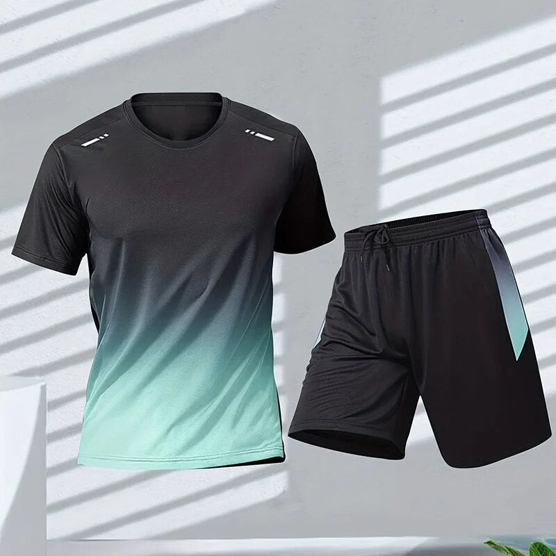 2-piece men's activewear set - versatile athletic outfit for fitness