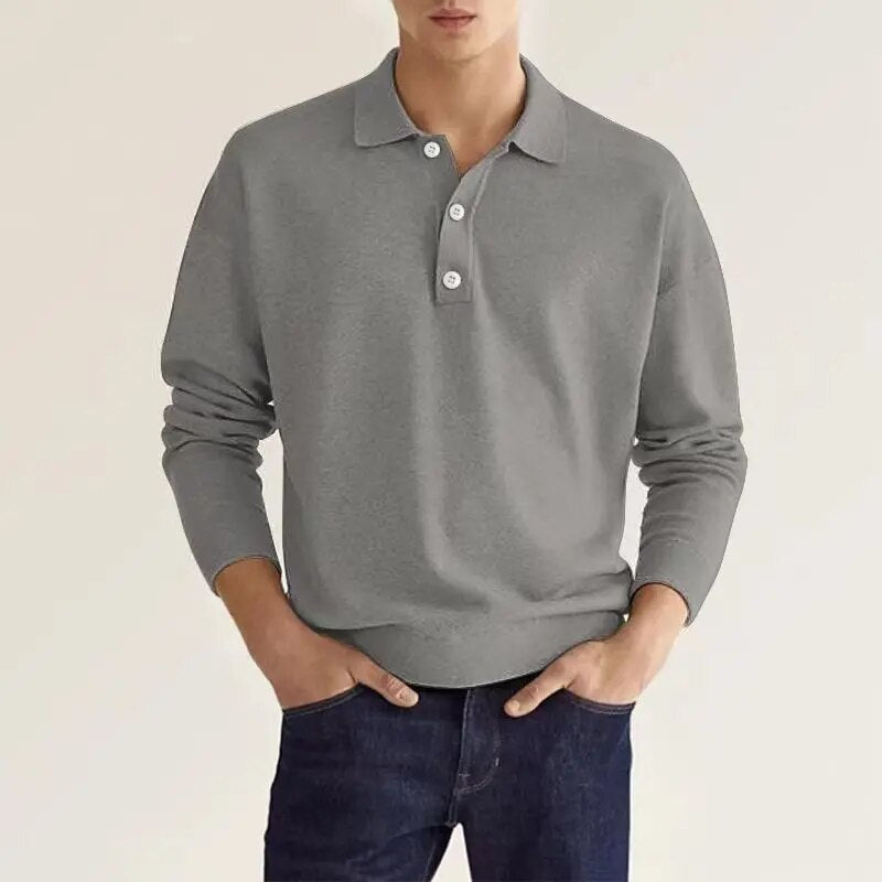 Long sleeve polo shirt - casual men’s top