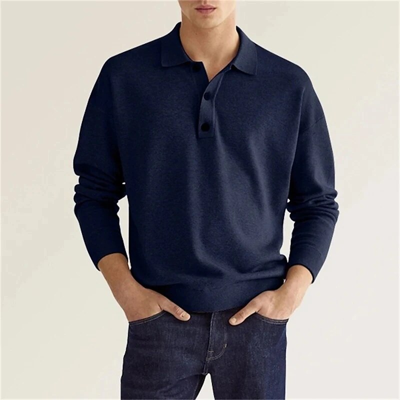 Long sleeve polo shirt - casual men’s top