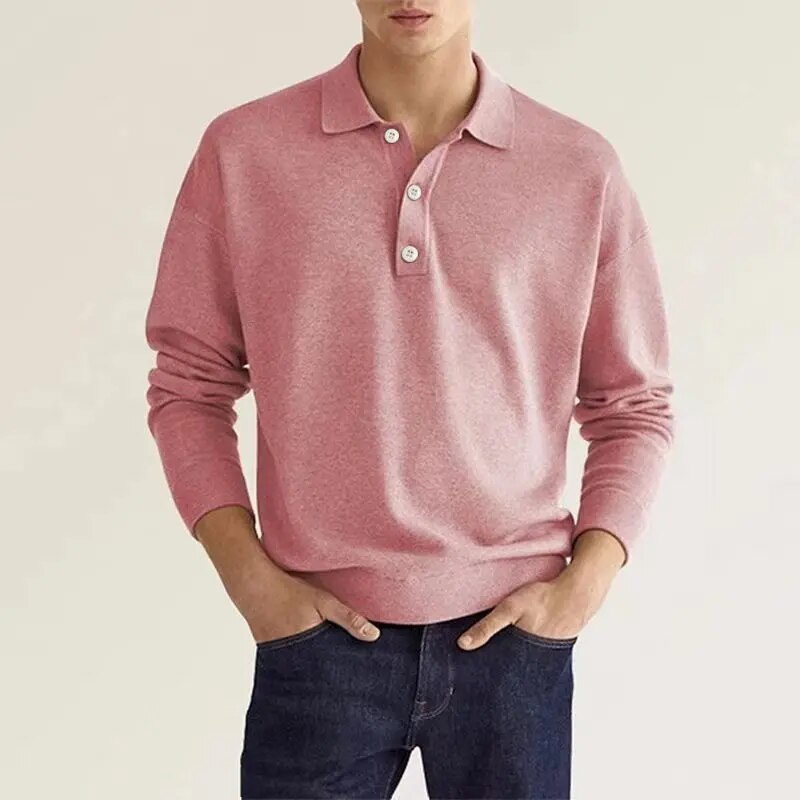 Long sleeve polo shirt - casual men’s top