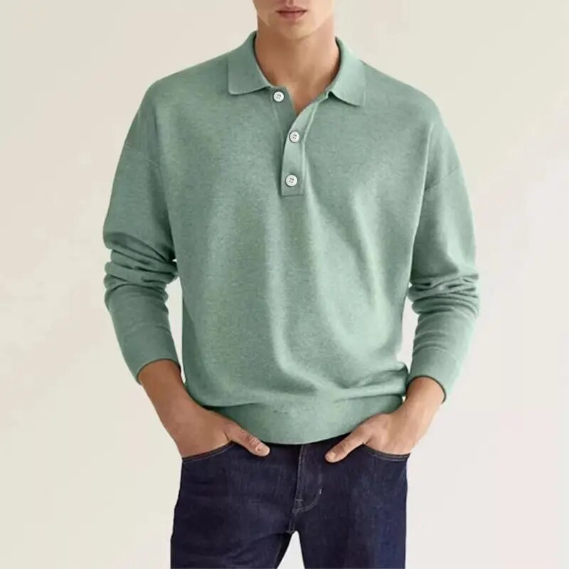 Long sleeve polo shirt - casual men’s top