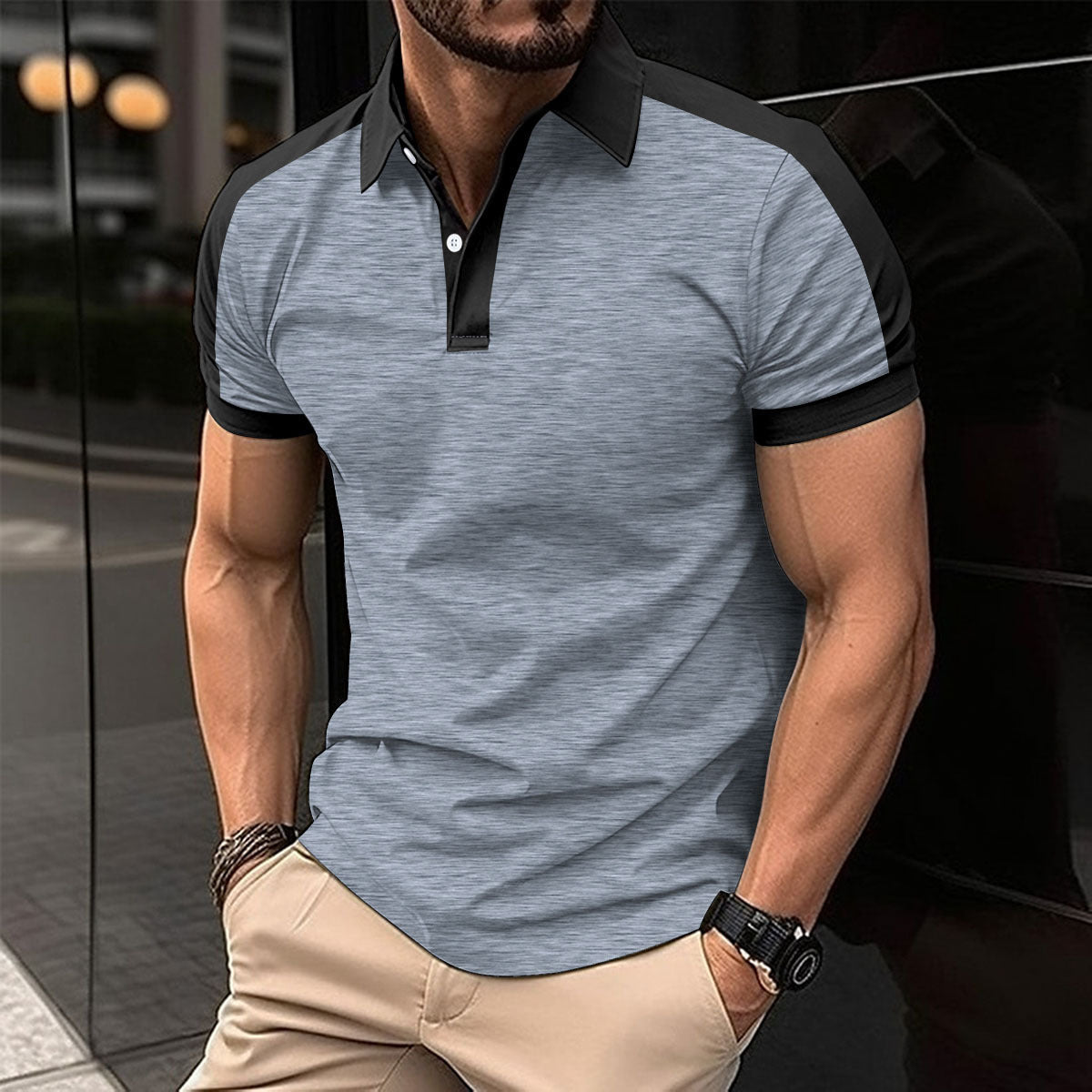 Men's polo shirt - sophisticated casual attire for modern style