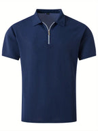 Polo shirt with zip detail - versatile men’s casual polo for various occasions