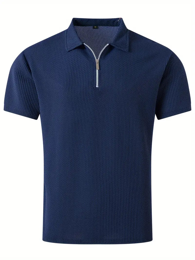 Polo shirt with zip detail - versatile men’s casual polo for various occasions