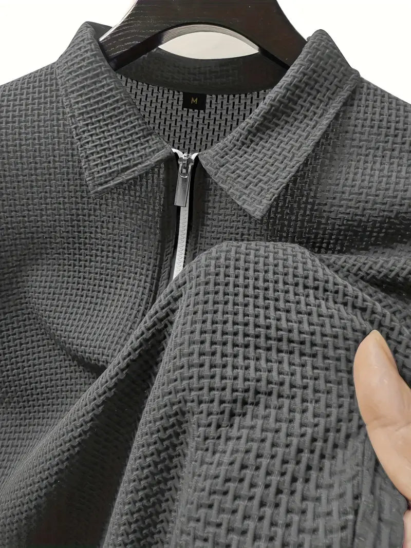 Polo shirt with zip detail - versatile men’s casual polo for various occasions