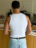 Men’s ribbed tank top - classic summer indispensable