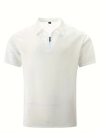 Polo shirt with zip detail - versatile men’s casual polo for various occasions