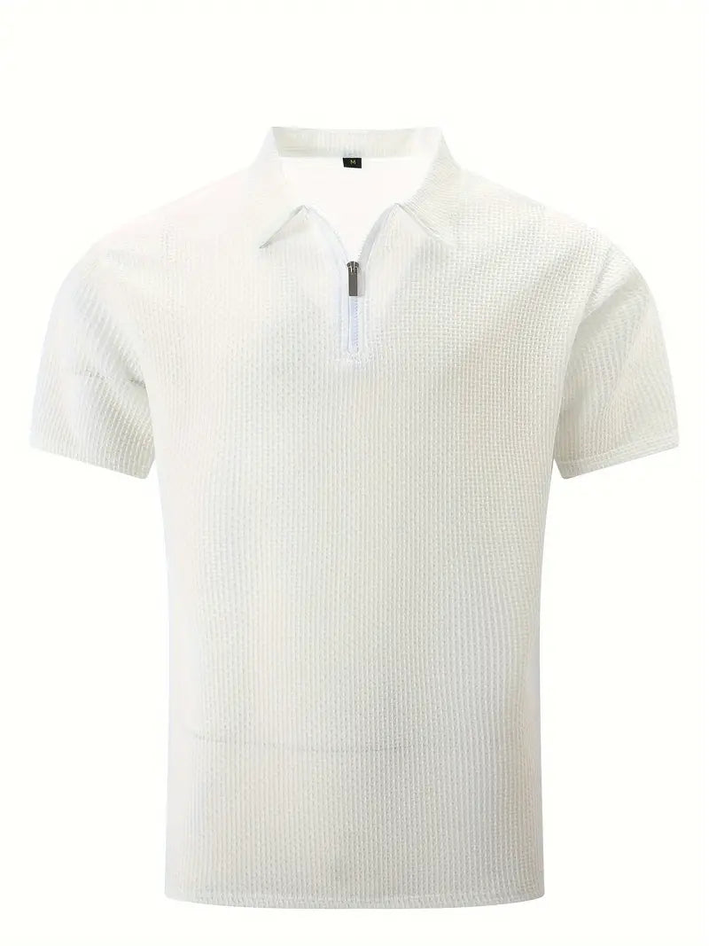 Polo shirt with zip detail - versatile men’s casual polo for various occasions