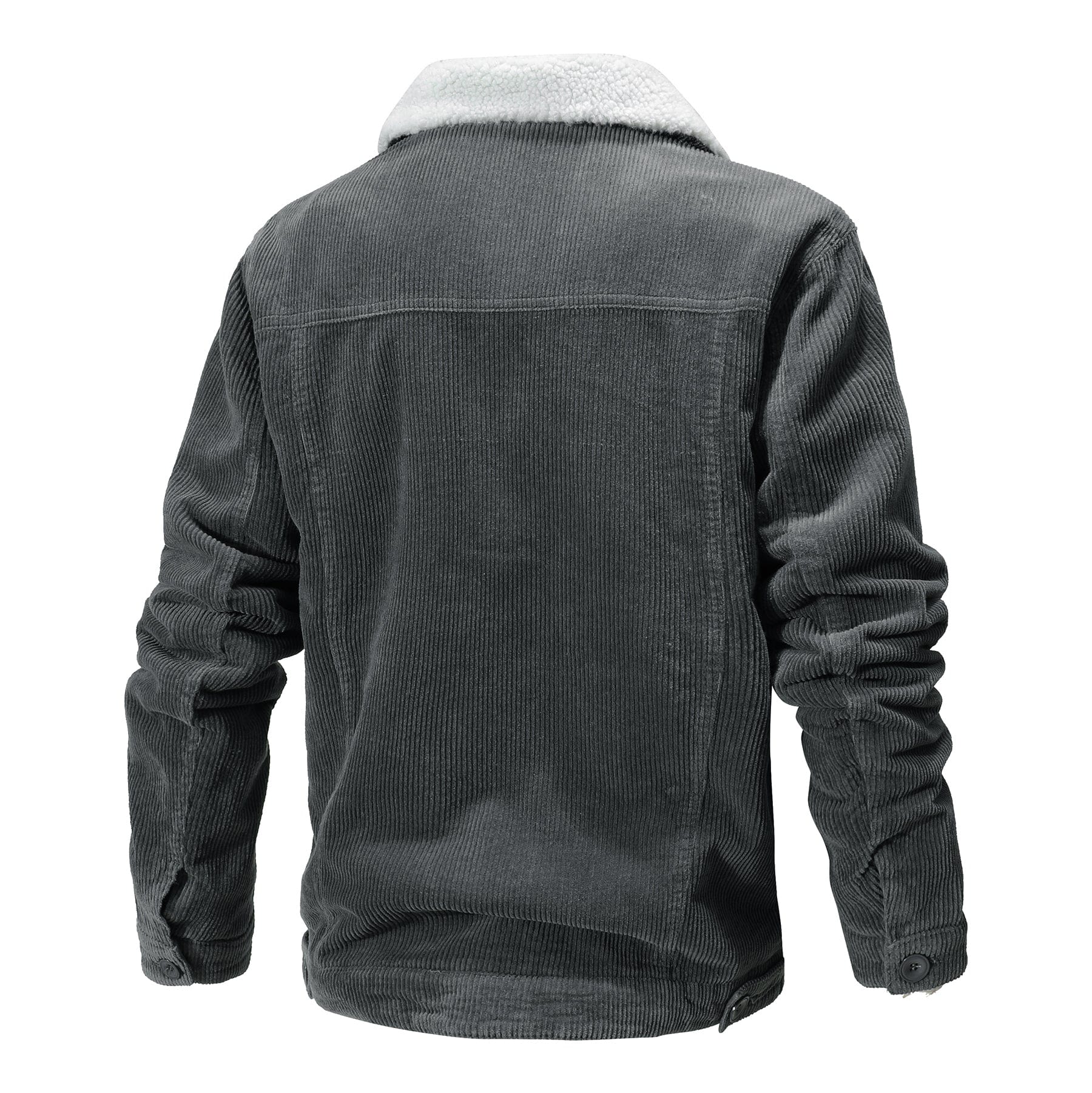 Men’s Corduroy Jacket with Sherpa Lining - Winter Casual