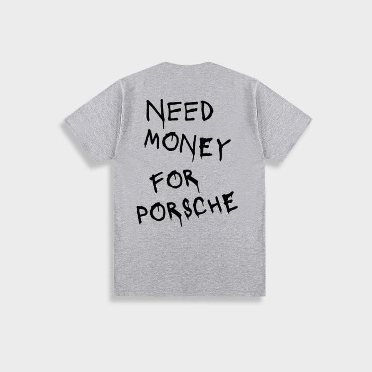 Marlon - men's retro 'desire funds for porsche' cotton t-shirt
