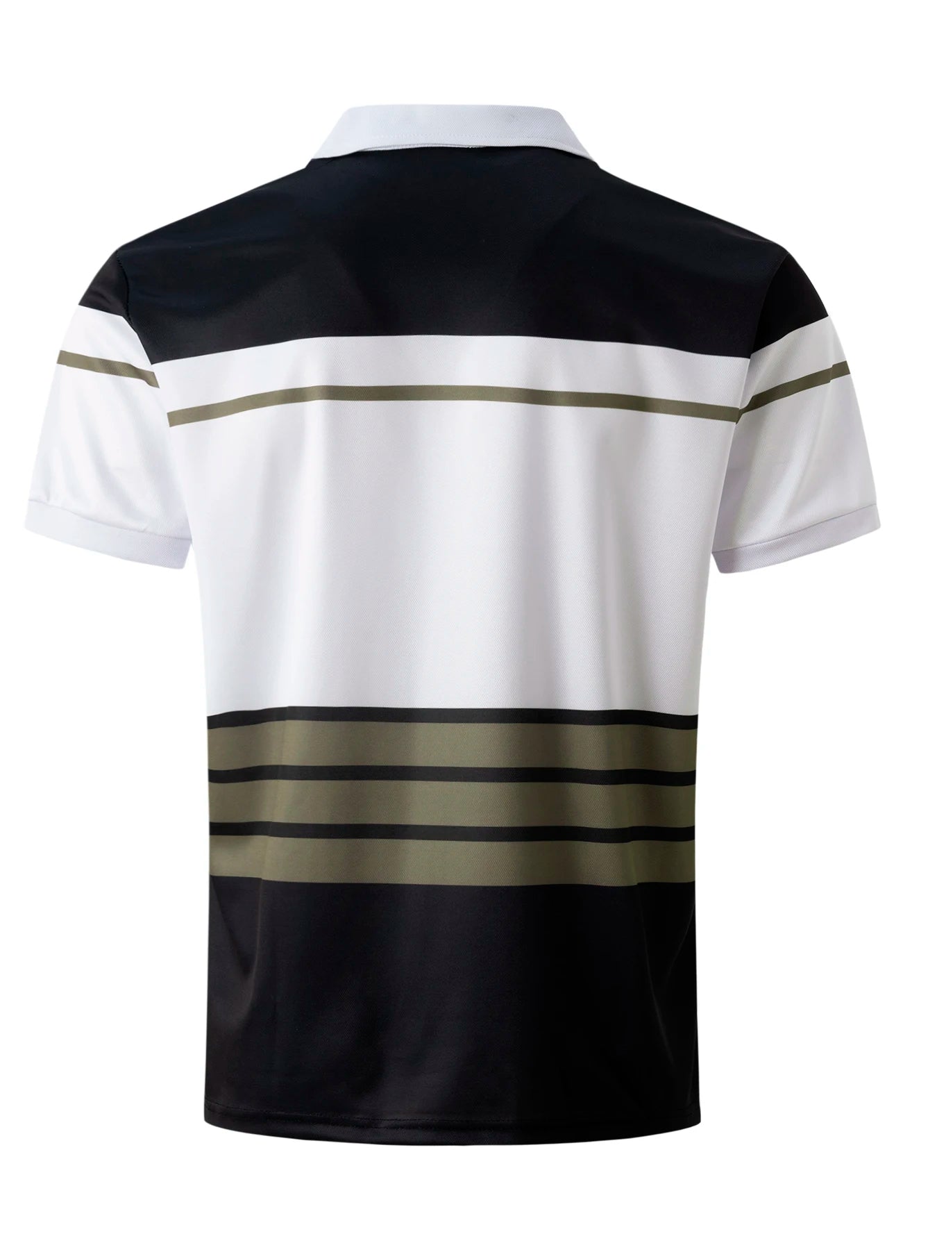 Men's polo shirt modern striped design - relaxed office and casual attire