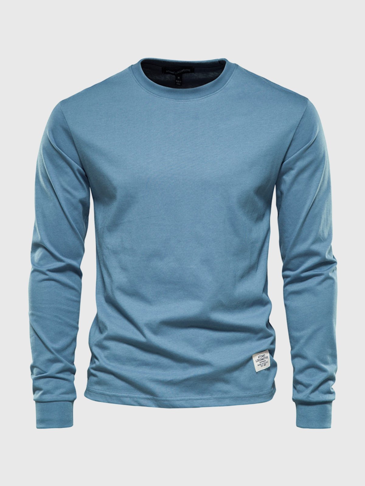 Long-sleeve cotton t-shirt - versatile men's casual wear