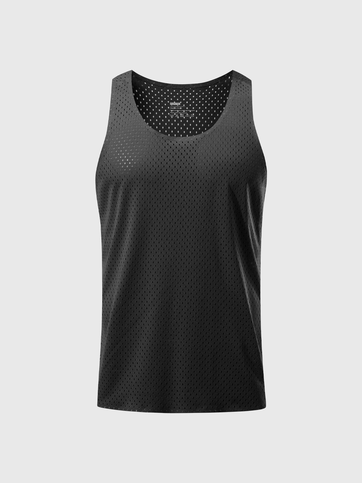 Men's breathable mesh tank top lightweight athletic performance wear - ideal for sports and fitness activities